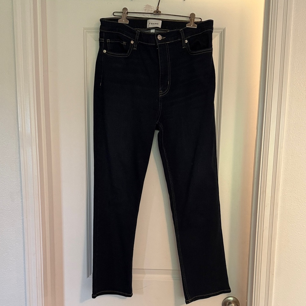 Frame Denim Women's Straight Leg Jeans in Parkway Blue